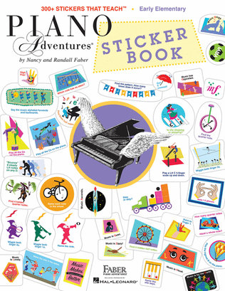 Book cover for Piano Adventures Sticker Book