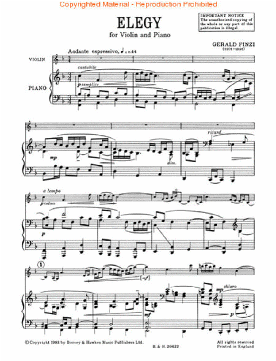 Elegy Violin Solo scores gallery preview page 2