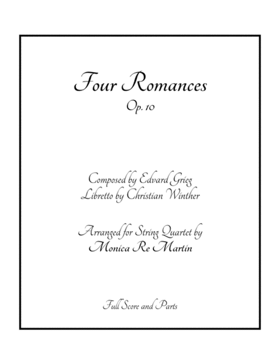 Four Romances, Op. 10 image number null