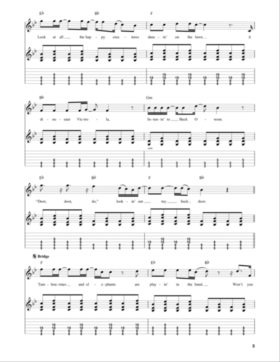 Lookin' Out My Back Door Lookin' Out My Back Door Electric Guitar scores gallery preview page 3