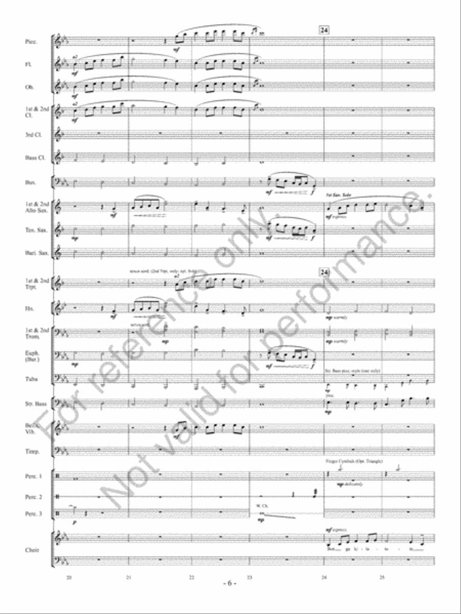 Takeda Lullaby Concert Band scores gallery preview page 8