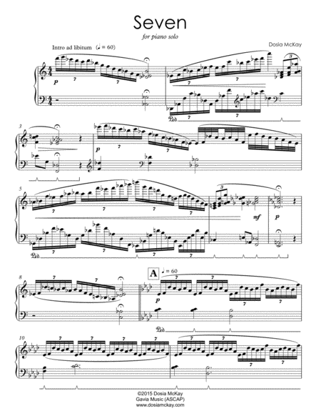 Seven for Piano Solo image number null