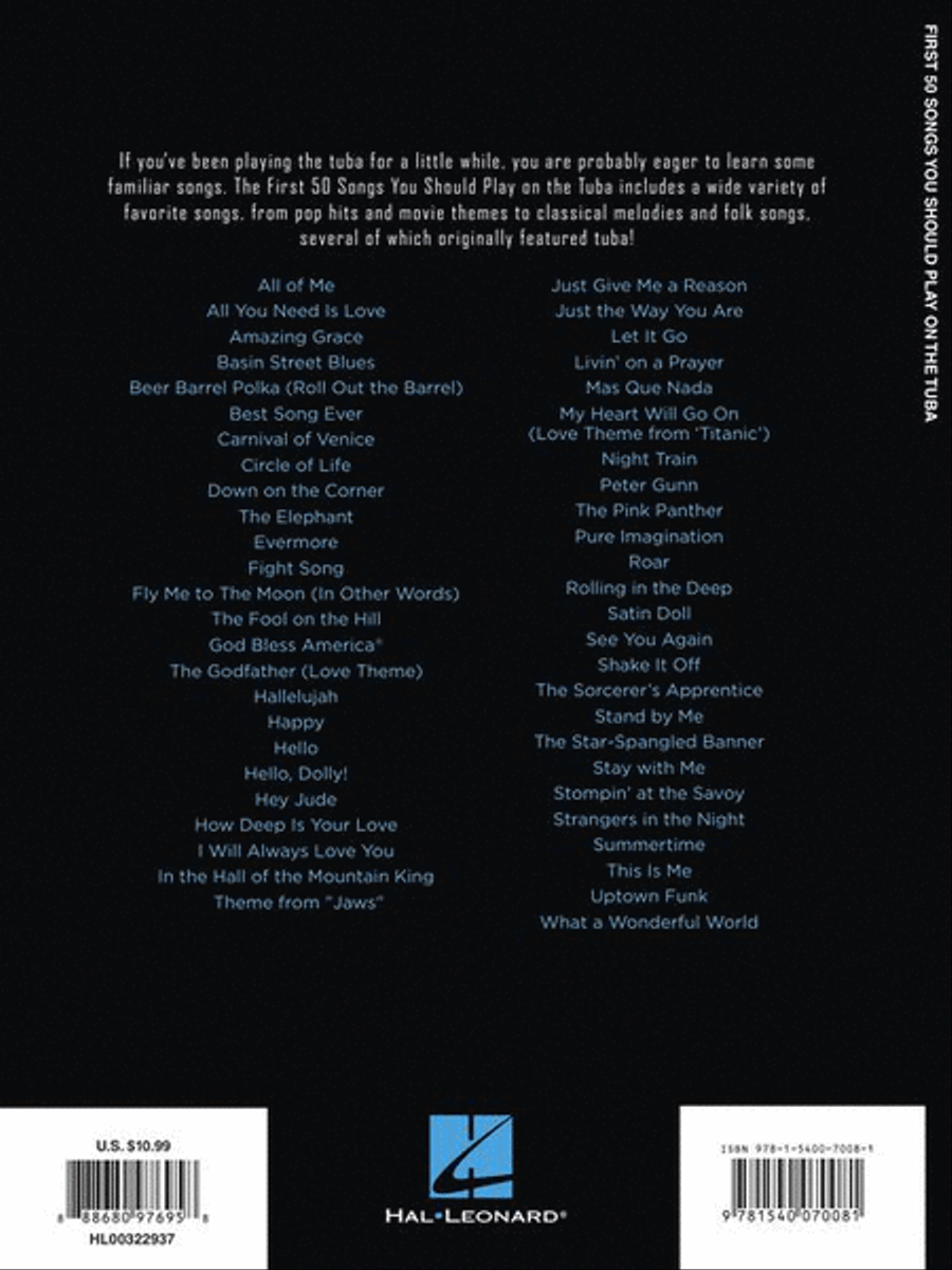 First 50 Songs You Should Play on Tuba Tuba scores gallery preview page 7