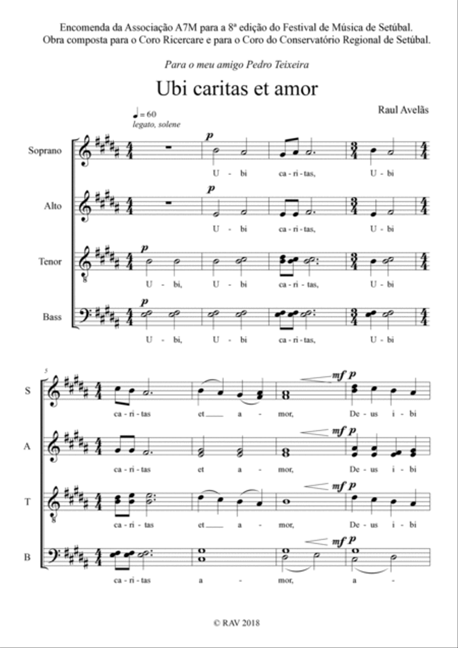 Ubi caritas et amor Ubi caritas et amor Divisi scores gallery preview page 4