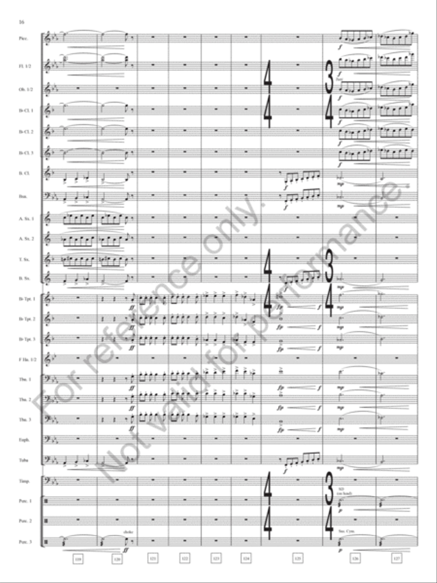 Keynote Address Concert Band scores gallery preview page 17