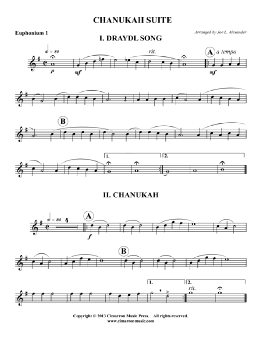 Chanukah Suite EETT scores gallery preview page 5
