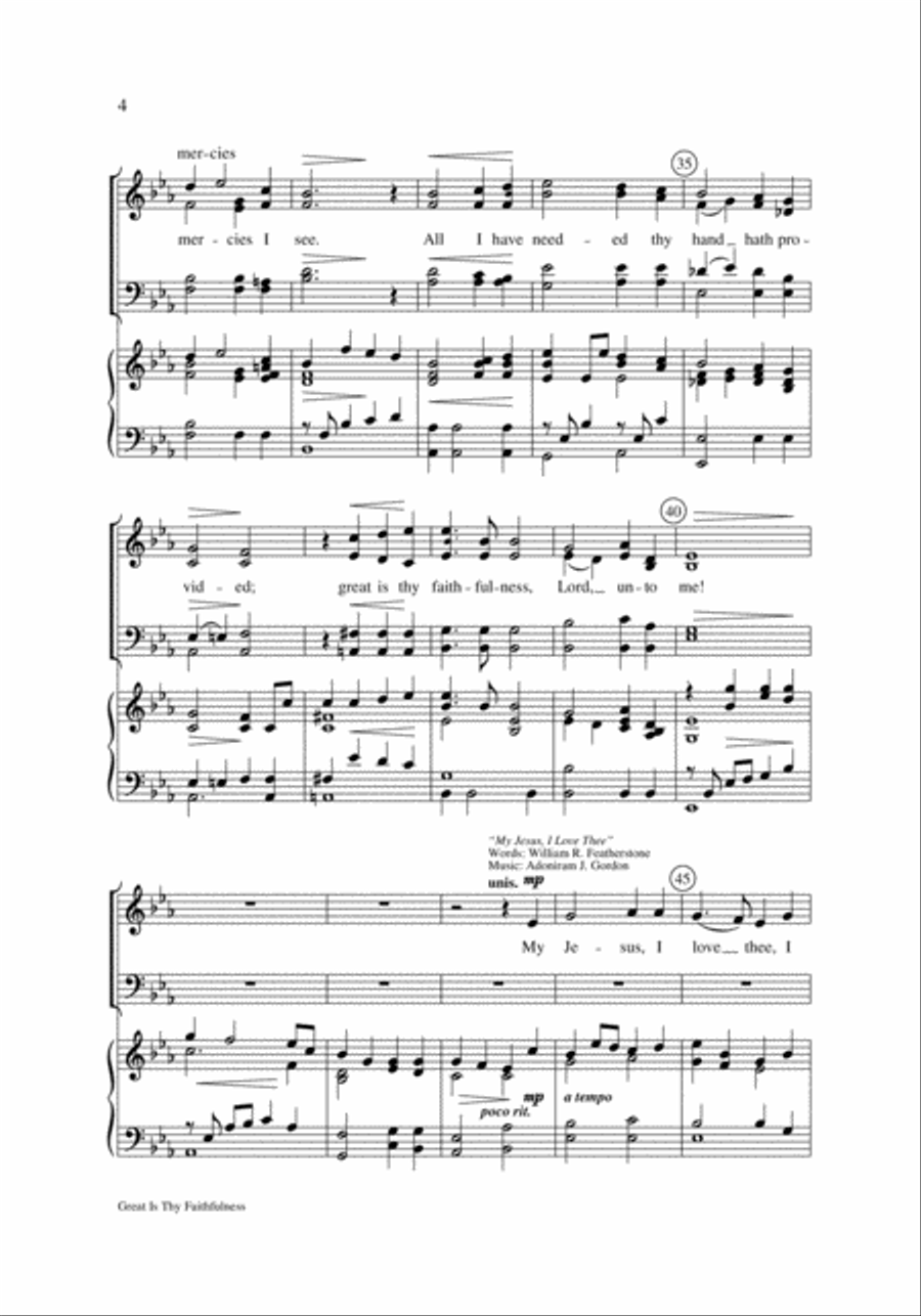 Great Is Thy Faithfulness Great Is Thy Faithfulness ATB scores gallery preview page 4