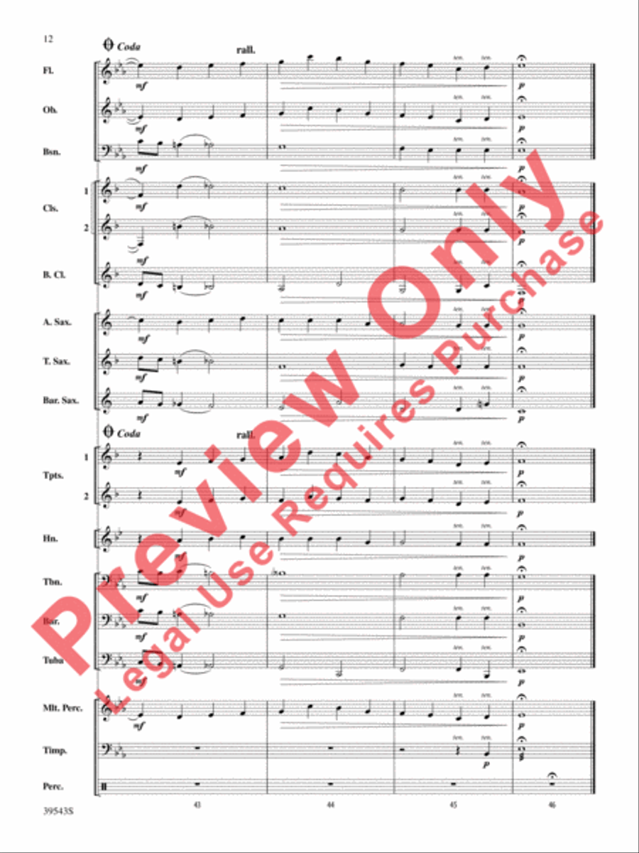 Londonderry Air Londonderry Air Concert Band scores gallery preview page 13