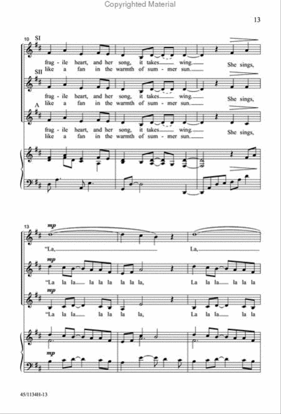 Singable Solutions for SSA Choirs SSA scores gallery preview page 12