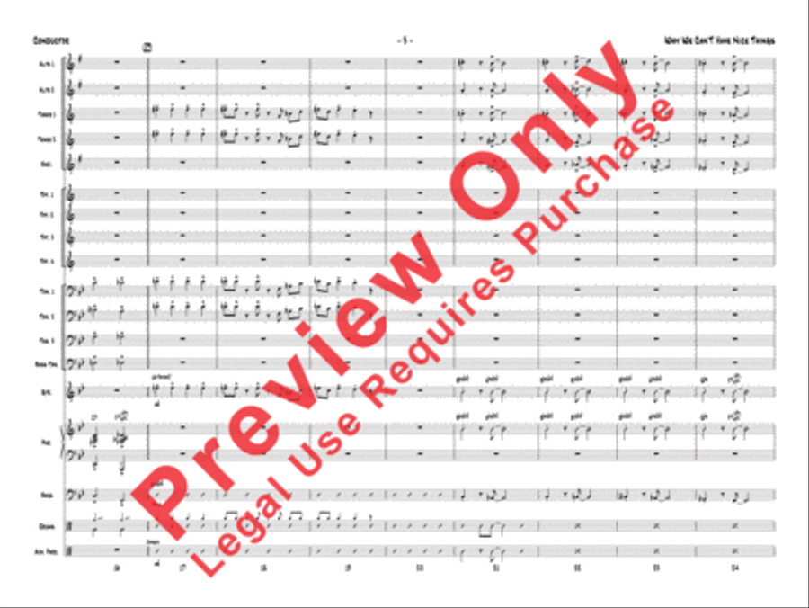 Why We Can't Have Nice Things Jazz Ensemble scores gallery preview page 4