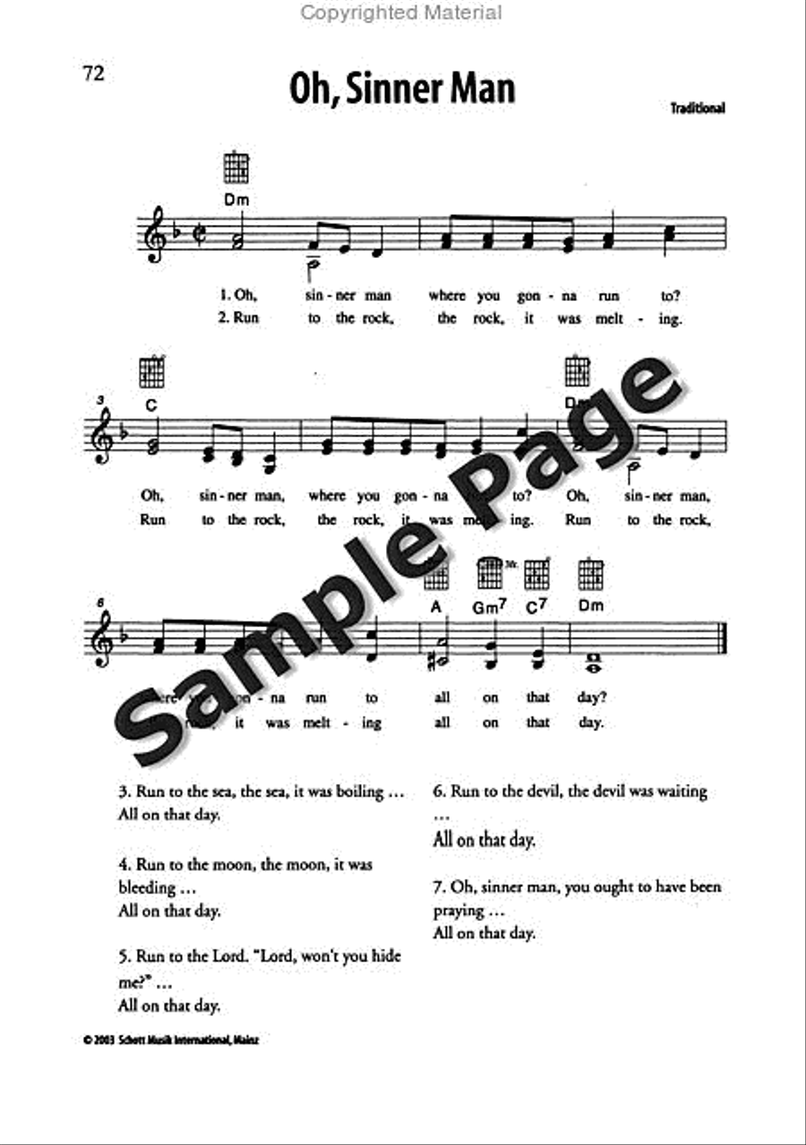 Best of Spirituals & Gospels Acoustic Guitar scores gallery preview page 73