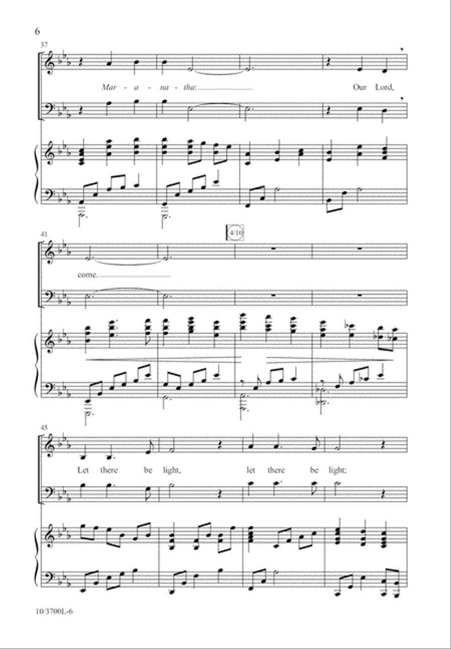 Let There Be Light 4-Part scores gallery preview page 7