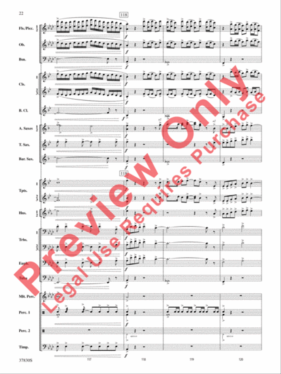 Yuletide Tapestry Concert Band scores gallery preview page 23