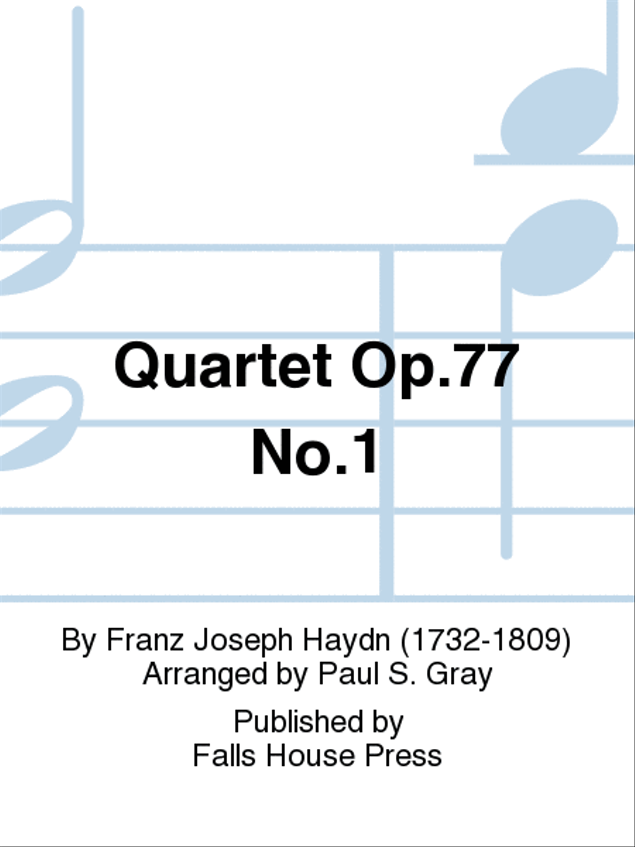 Quartet Op. 77, No. 1 Quartet Op. 77, No. 1 Chamber Music scores gallery preview page 1