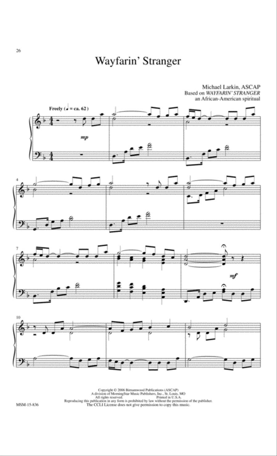 Simple Gifts Piano Solo scores gallery preview page 9