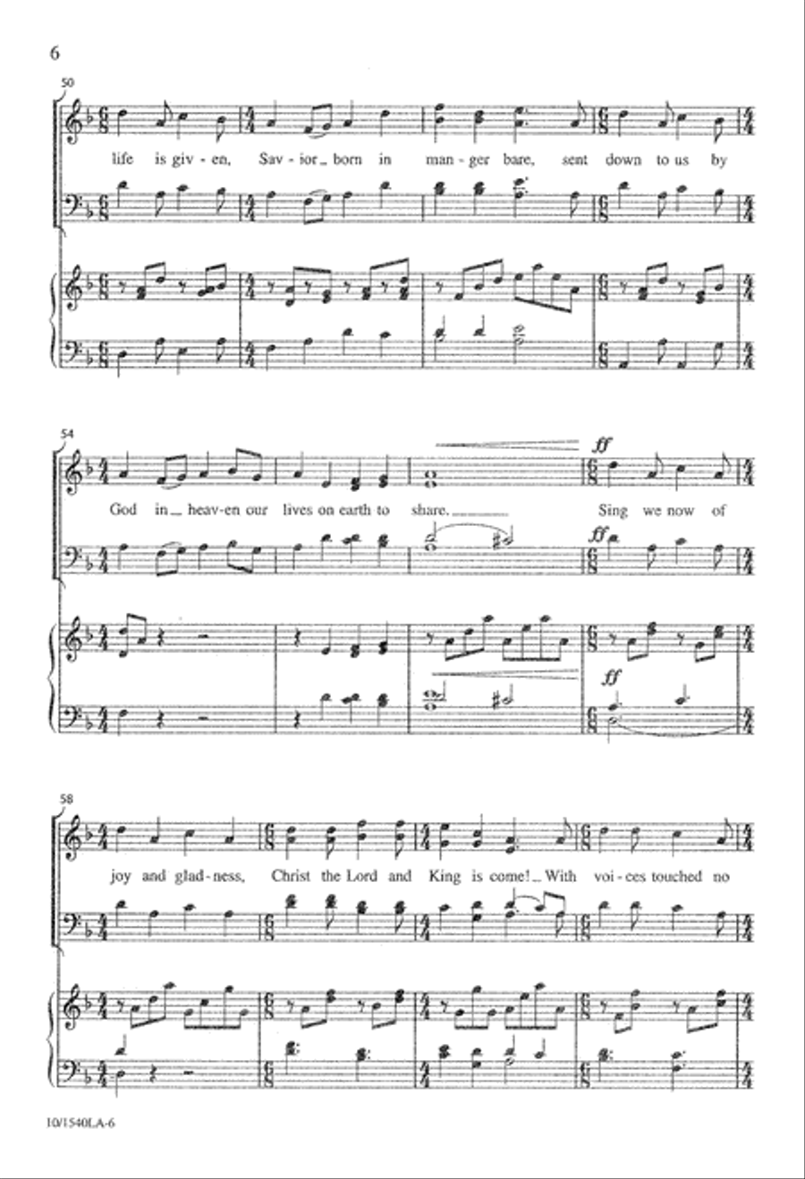 Sing We Now Sing We Now 4-Part scores gallery preview page 6