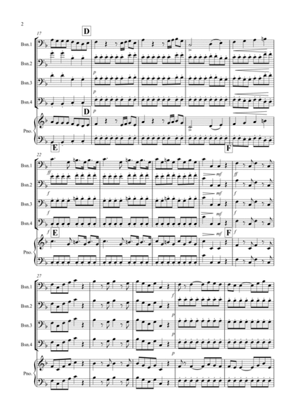 Eine Kleine (1st movement) for Bassoon Quartet image number null