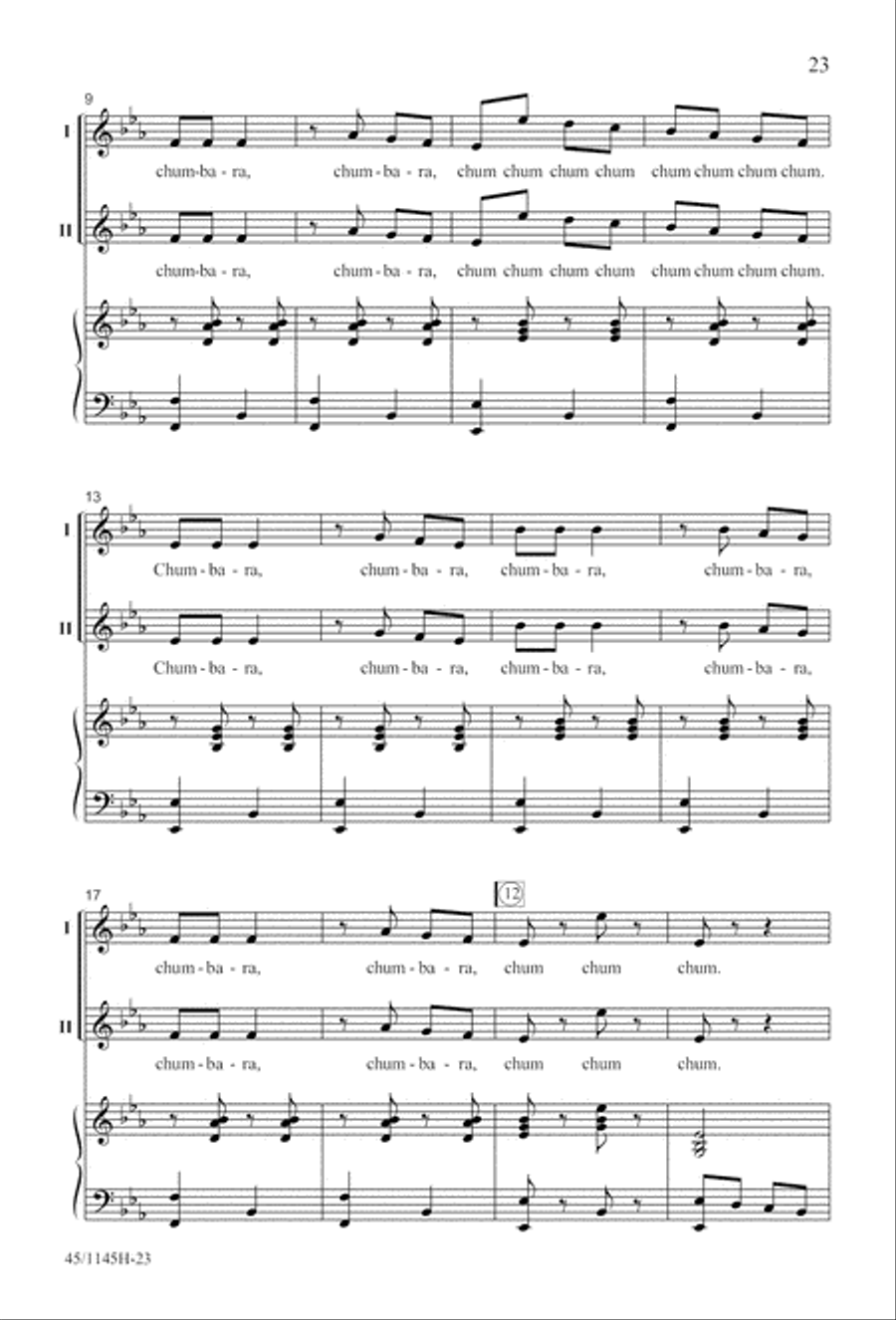 We Sing the World Around 2-Part scores gallery preview page 24