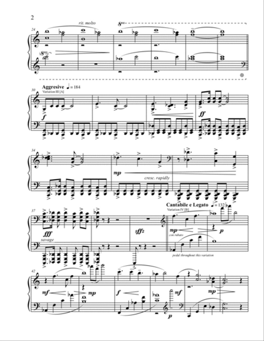 Black White Grey for Solo Piano - Opus 26 Piano Solo scores gallery preview page 4