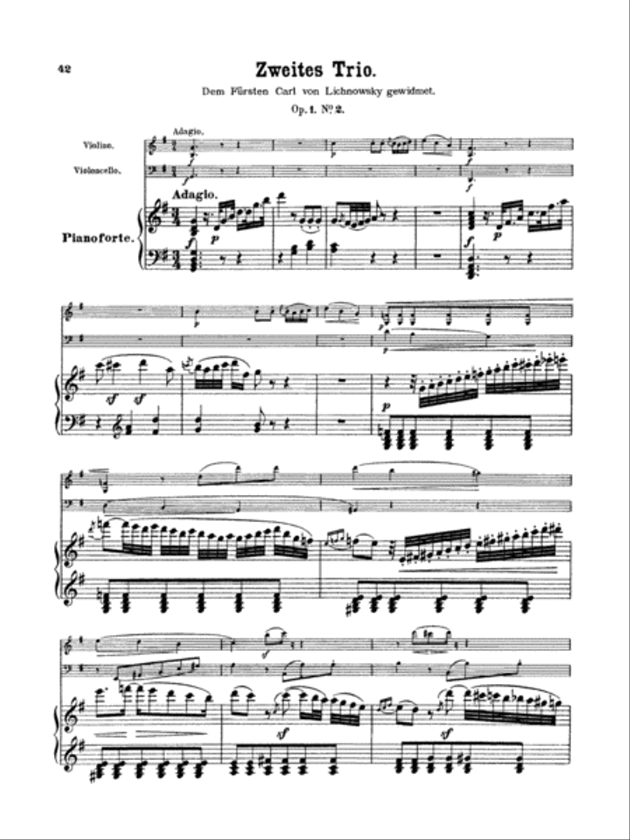 Piano Trio No. 2 -- Op. 1, No. 2