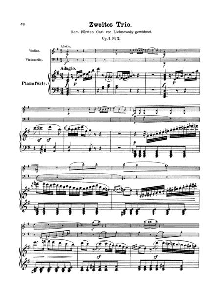 Piano Trio No. 2 -- Op. 1, No. 2