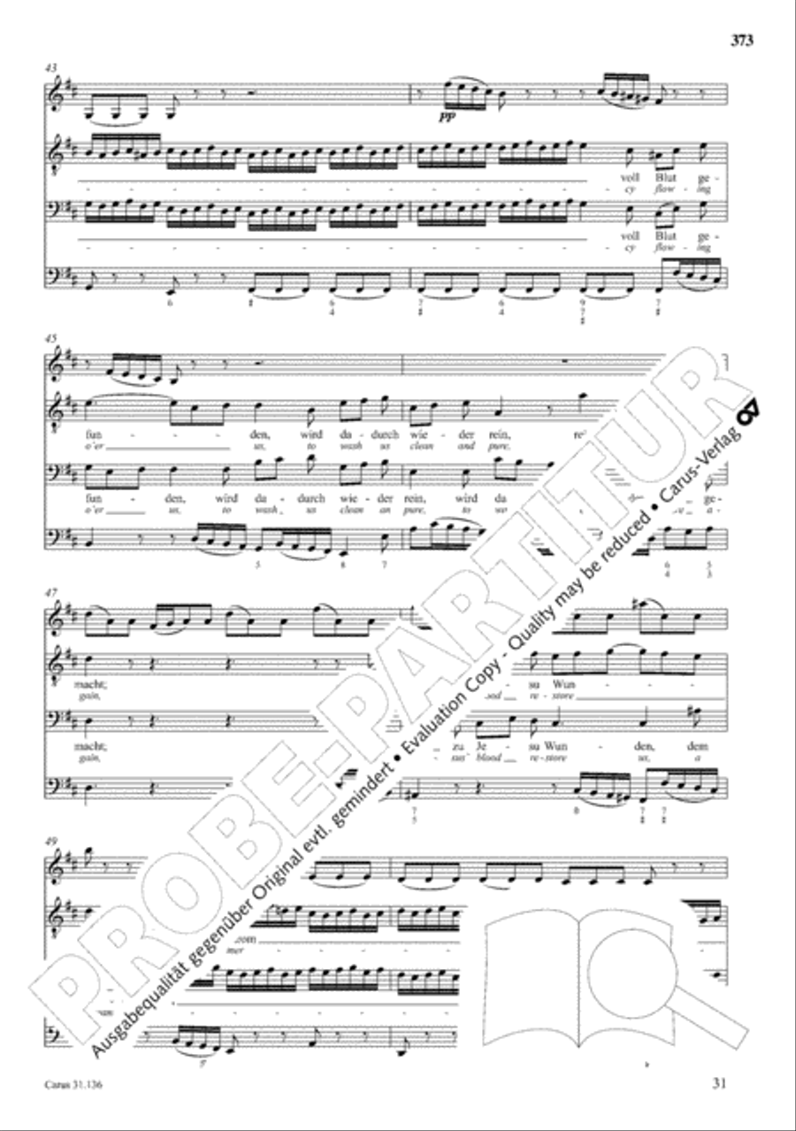 The Complete Sacred Vocal Works (Das geistliche Vokalwerk) Voice scores gallery preview page 374