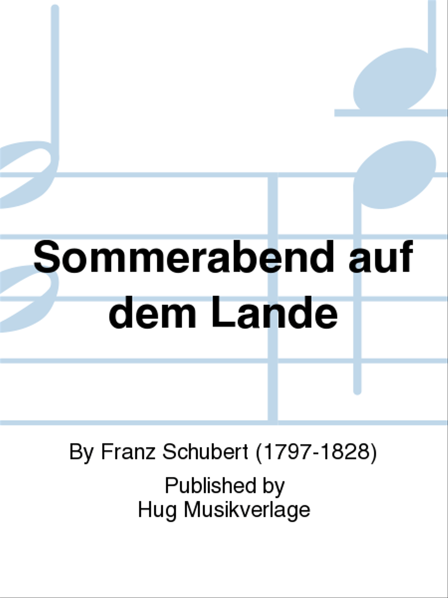 Sommerabend auf dem Lande Men's Choir scores gallery preview page 1