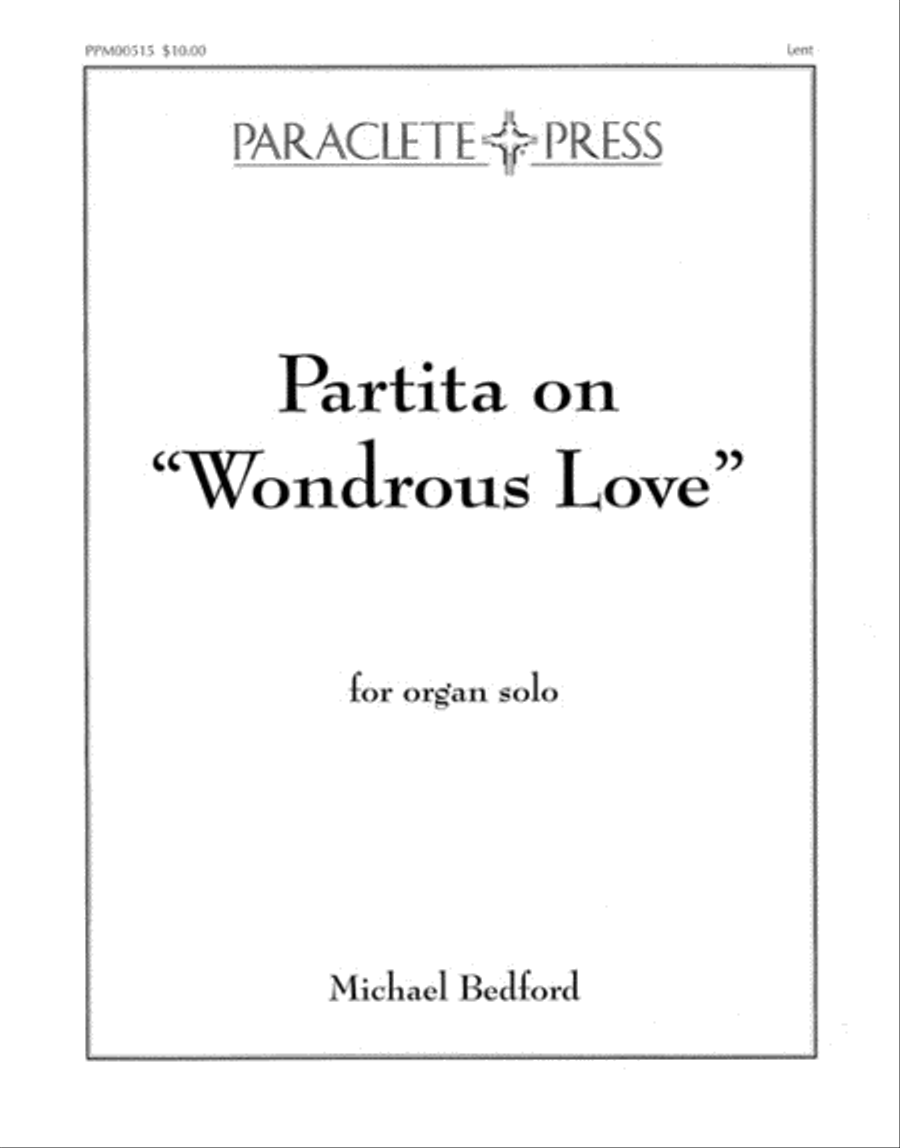 Partita on Wondrous Love Organ scores gallery preview page 1