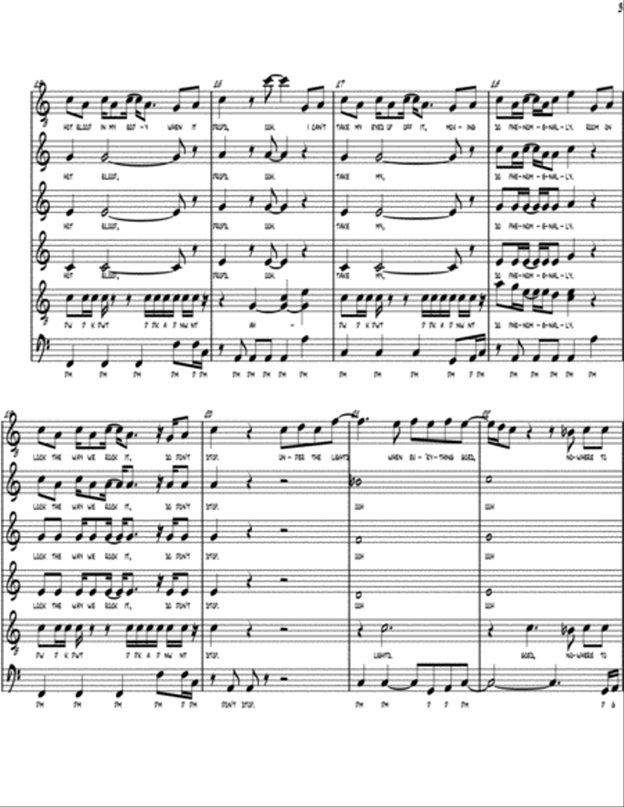Can't Stop The Feeling from TROLLS 4-Part scores gallery preview page 3