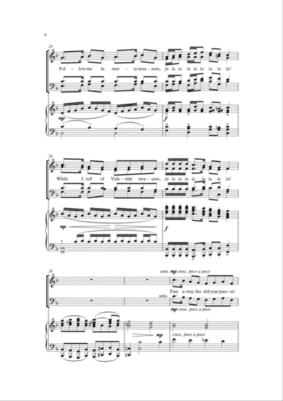 Christmas Joy! 4-Part scores gallery preview page 5