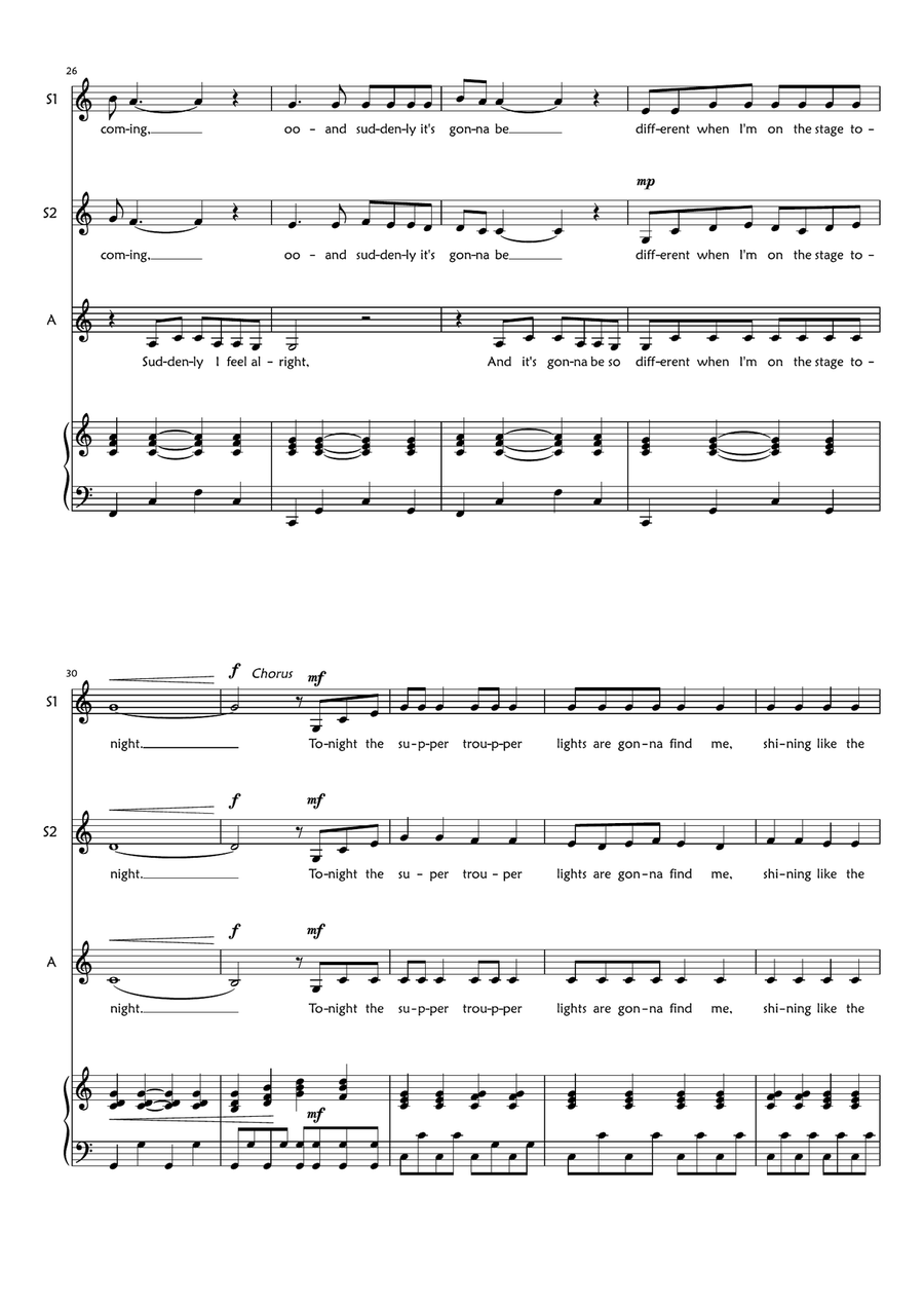 Super Trouper SSA scores gallery preview page 3