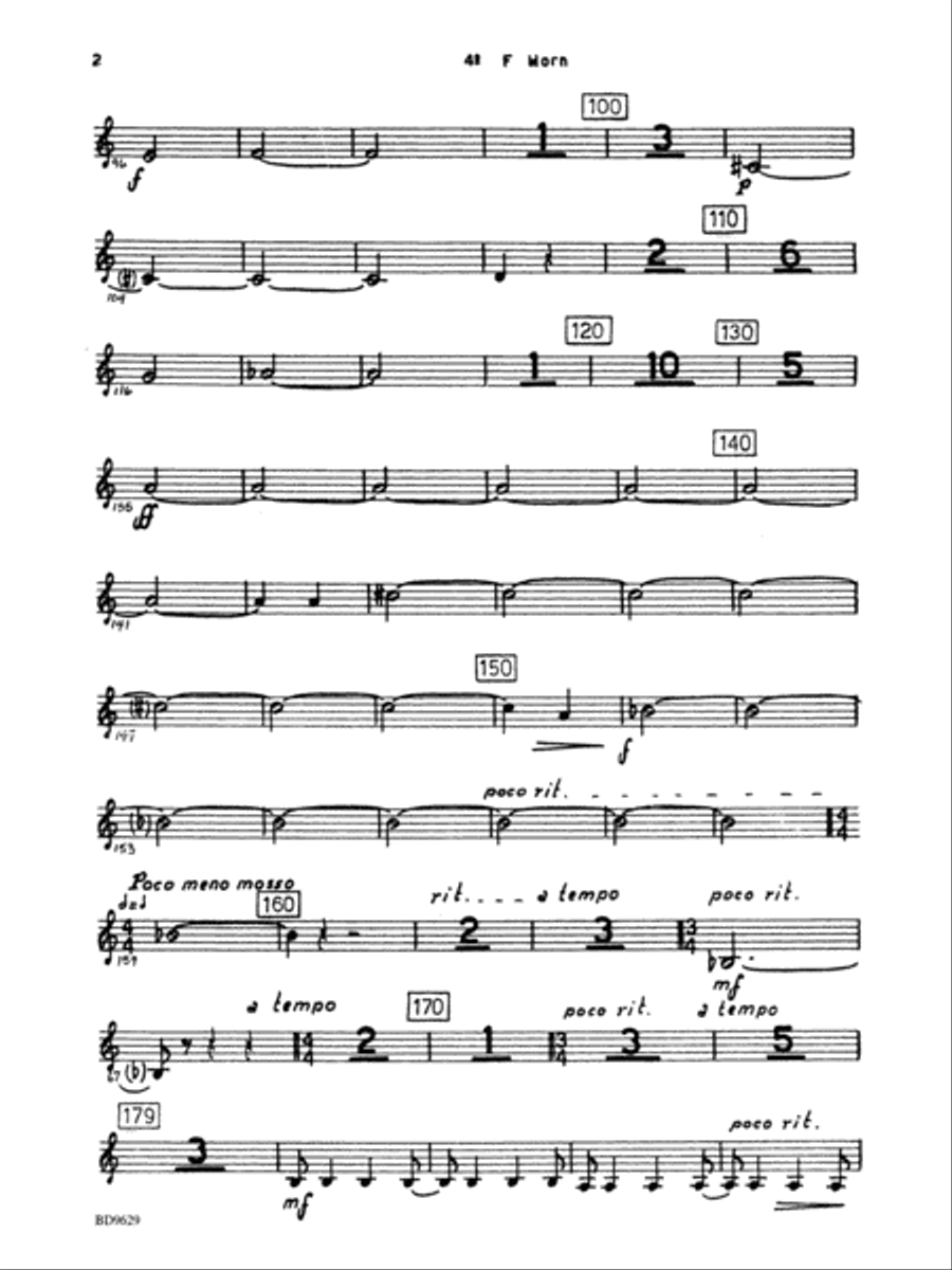 Fantasia for Band: 4th F Horn Concert Band scores gallery preview page 2