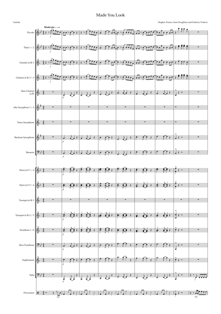 Made You Look Concert Band scores gallery preview page 1
