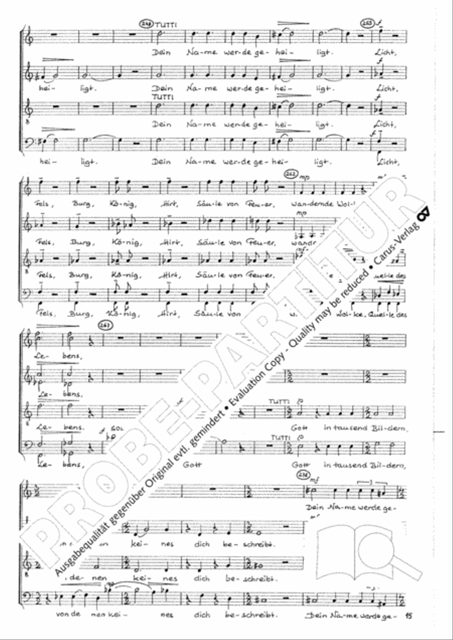 Namen-Gottes-Litanei Namen-Gottes-Litanei Mixed Choir scores gallery preview page 16