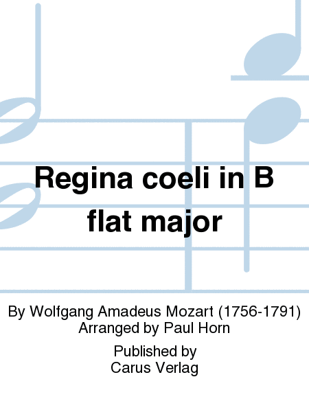 Regina coeli in B (Regina coeli in B flat major)