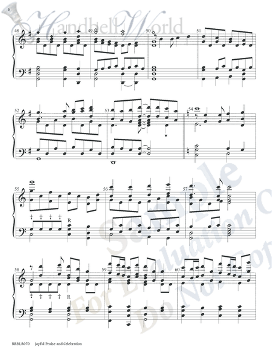 Joyful Praise and Celebration 5-Octaves scores gallery preview page 5