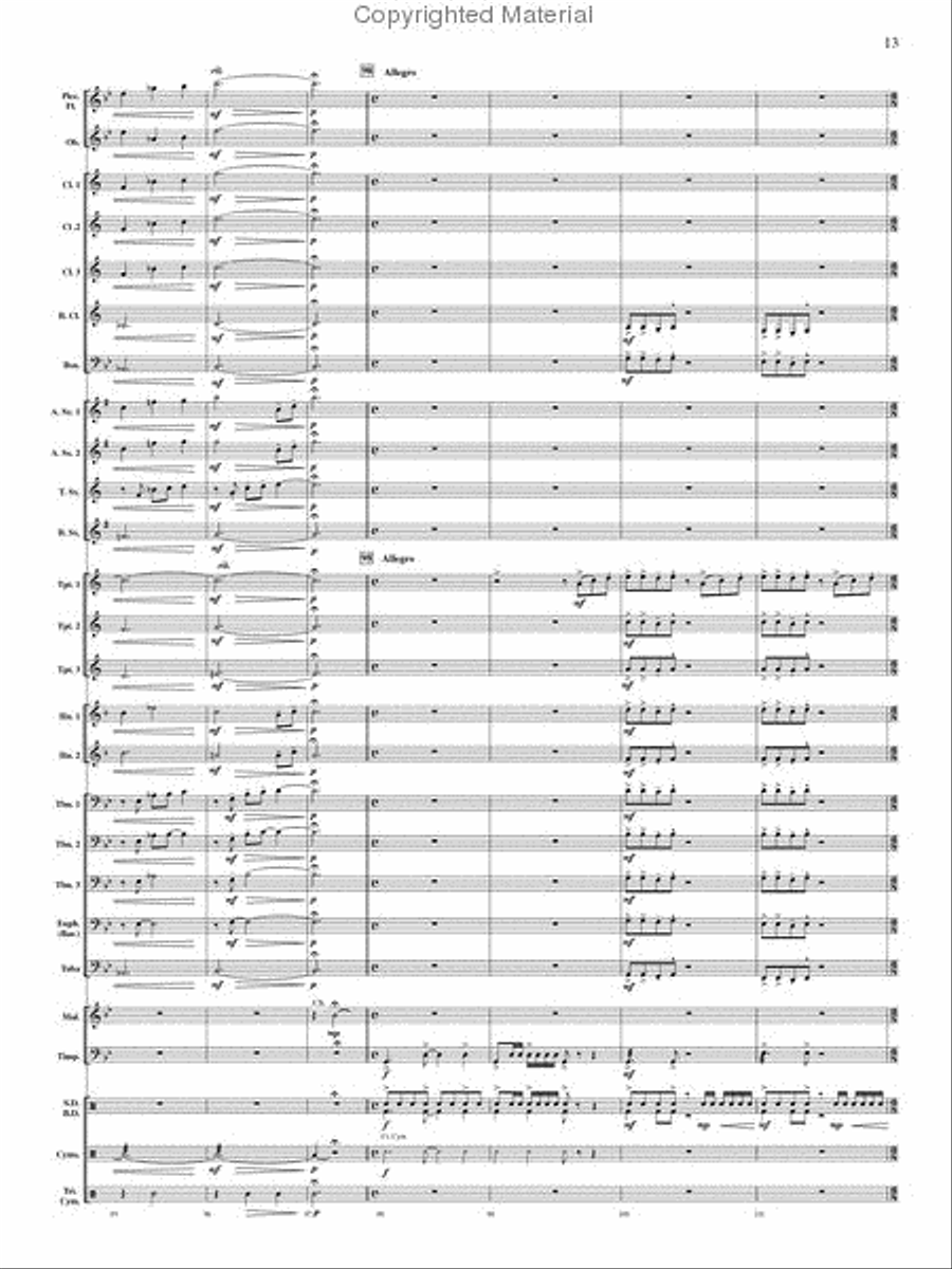 Ouverture Internationale Concert Band scores gallery preview page 14