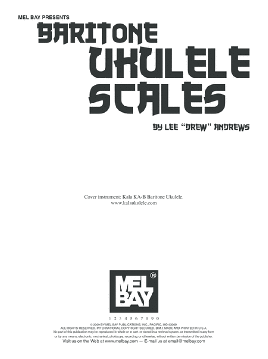 Baritone Ukulele Scales Baritone Ukulele scores gallery preview page 2