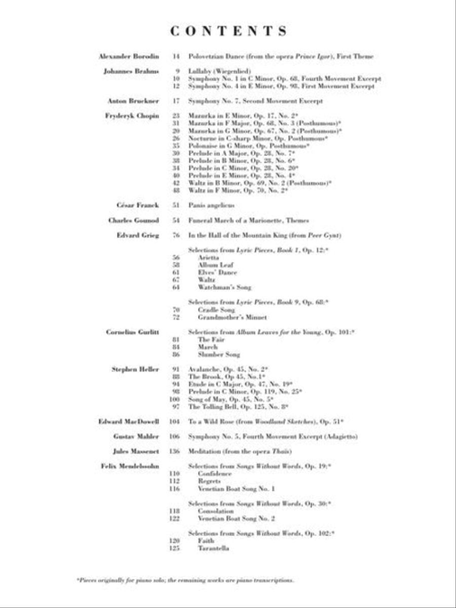 The Romantic Era Piano Solo scores gallery preview page 3