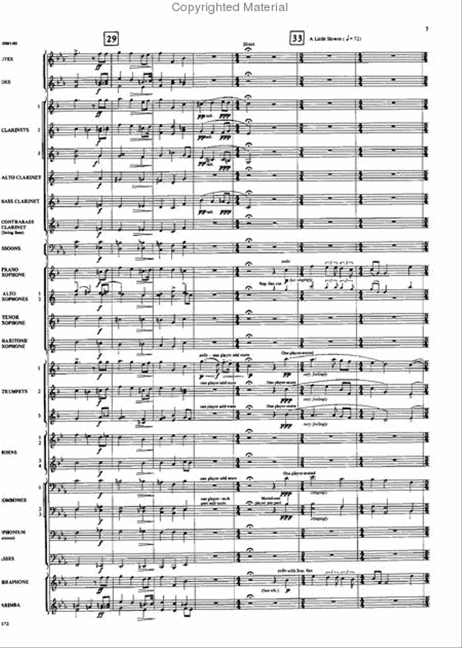 Two Grainger Melodies Concert Band scores gallery preview page 6