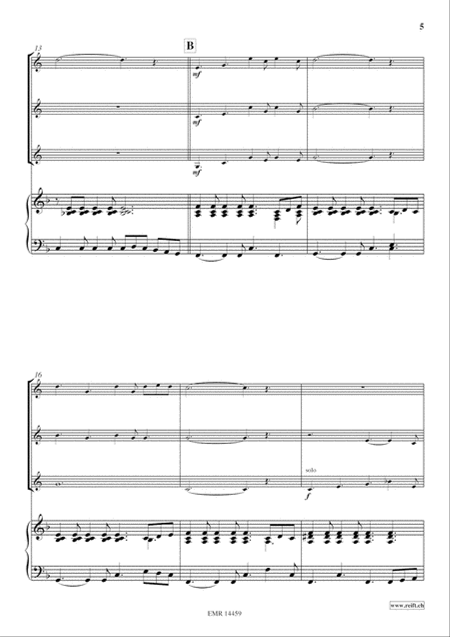 Alphorn Ballad Organ scores gallery preview page 6
