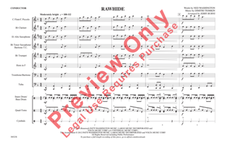 Rawhide Marching Band scores gallery preview page 2