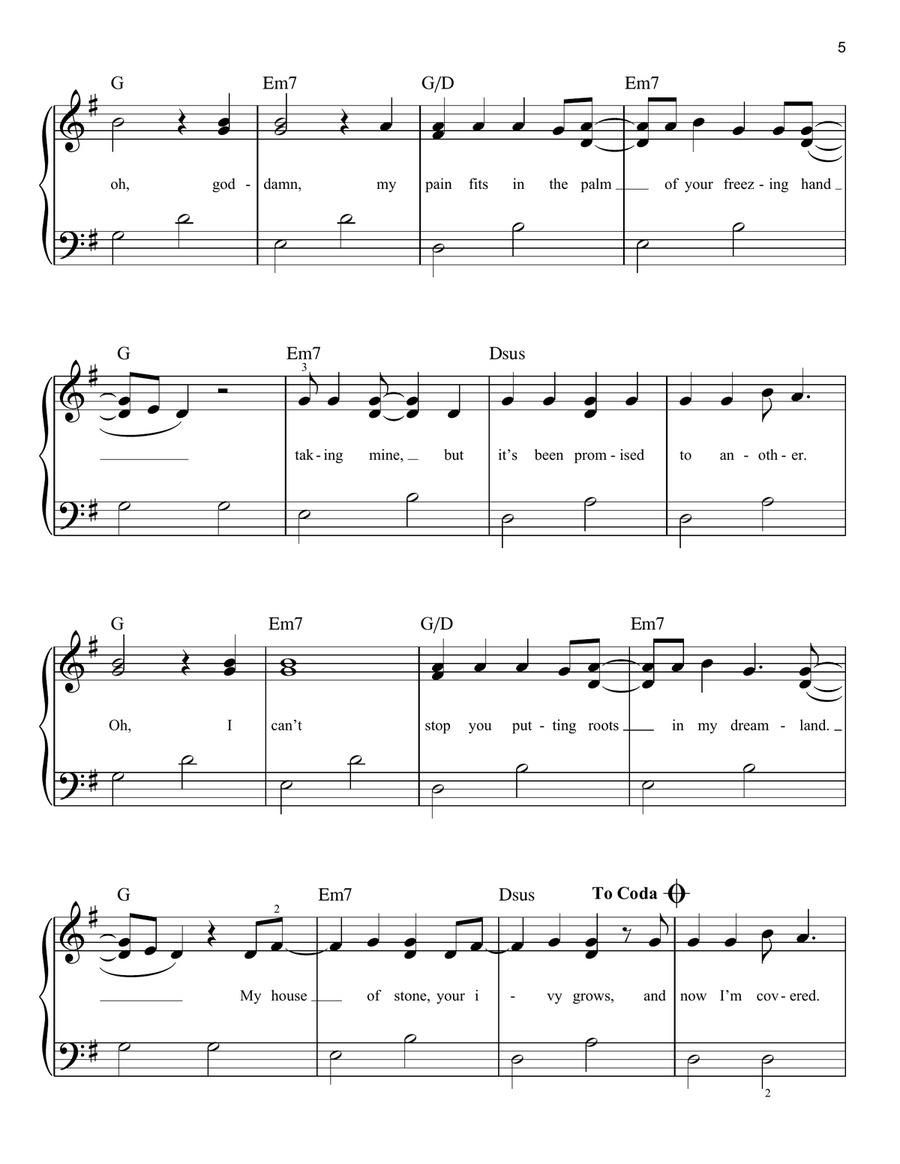 ivy Easy Piano scores gallery preview page 5
