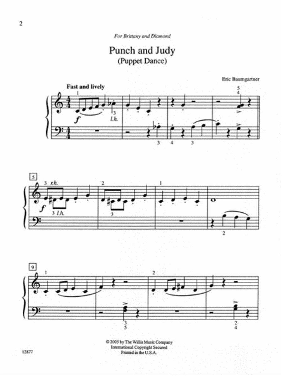 Punch and Judy Easy Piano scores gallery preview page 2