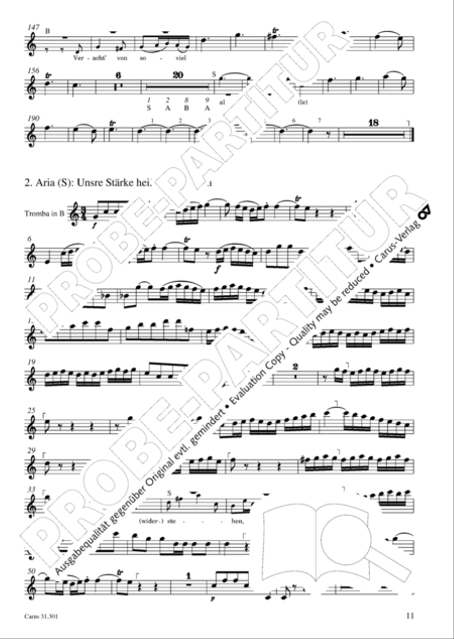 Bach for Brass 1: Cantatas I Voice scores gallery preview page 20