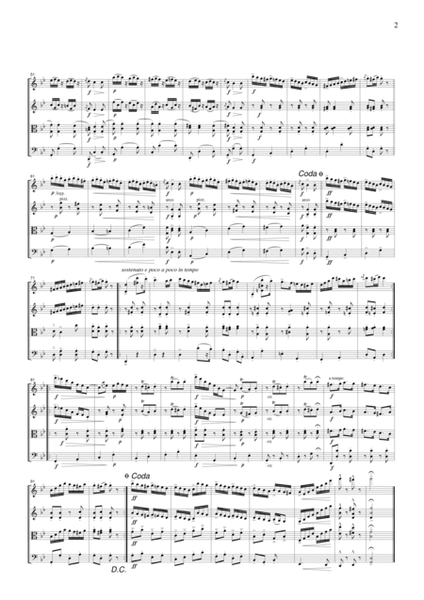 Brahms Hungarian Dance No.1, for string quartet, CB302 image number null