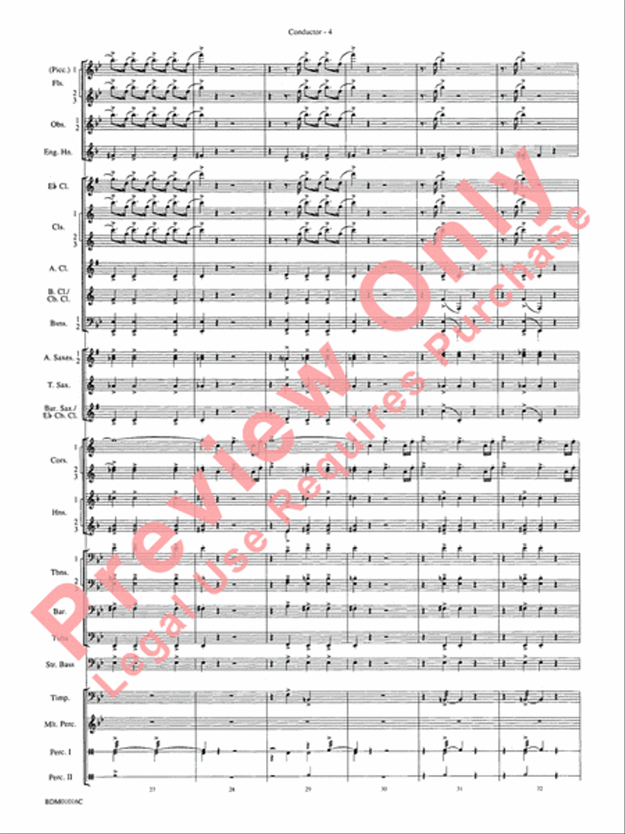 Fanfare and Allegro Concert Band scores gallery preview page 7