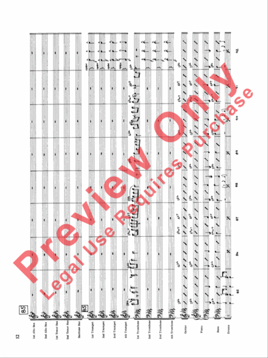 Original Big Band Sounds Big Band scores gallery preview page 13