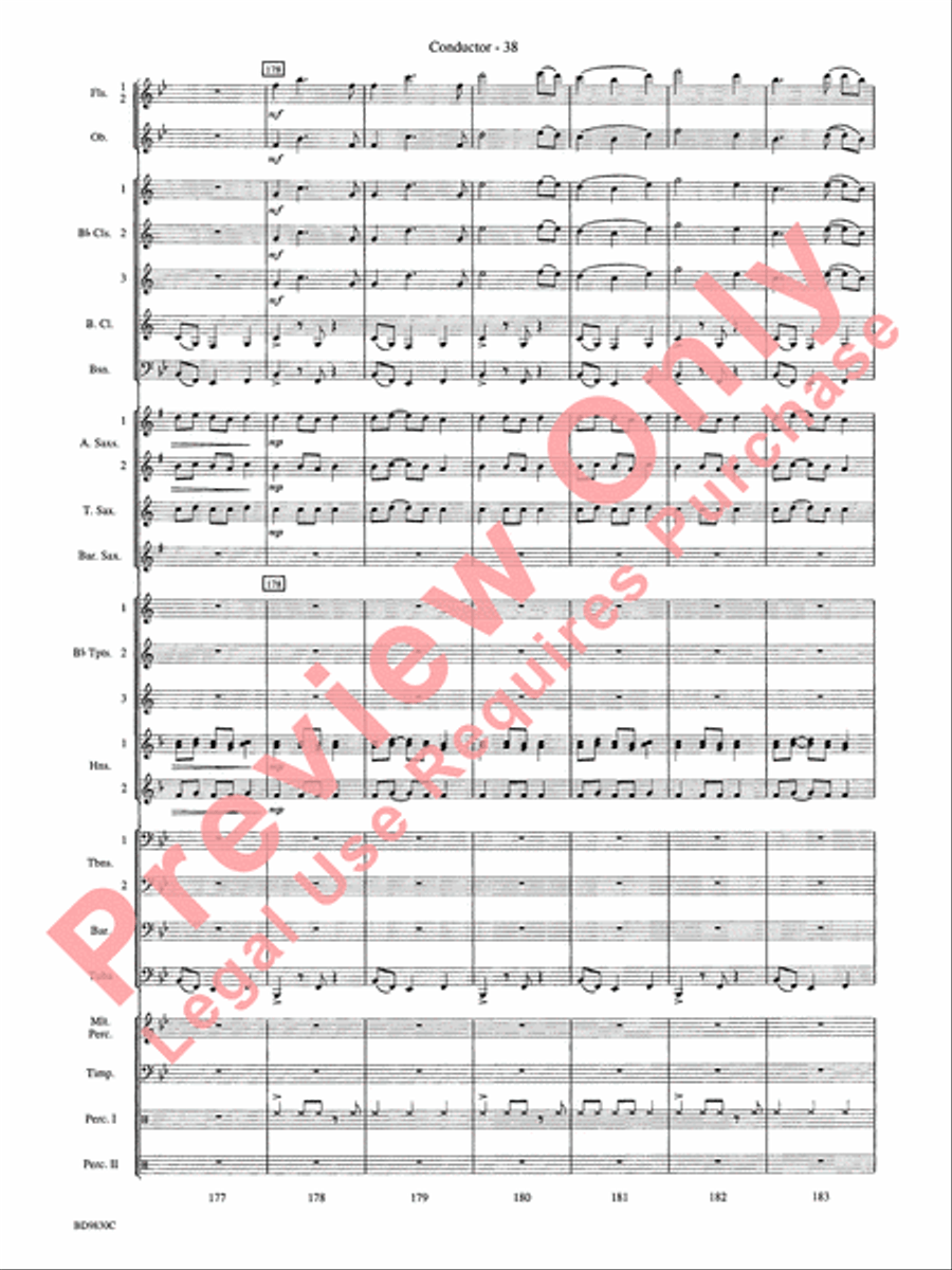 The Spirit of Orpheus (A Sinfonian Celebration) Concert Band scores gallery preview page 41
