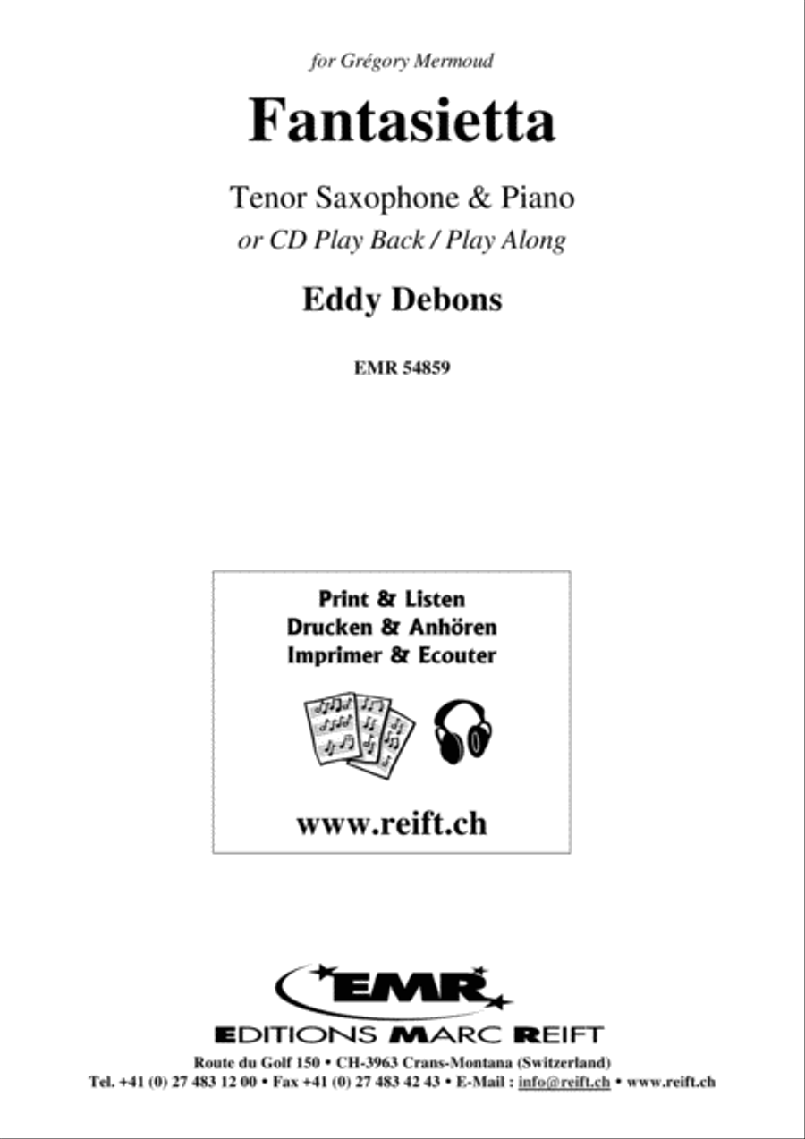 Fantasietta Tenor Saxophone scores gallery preview page 2